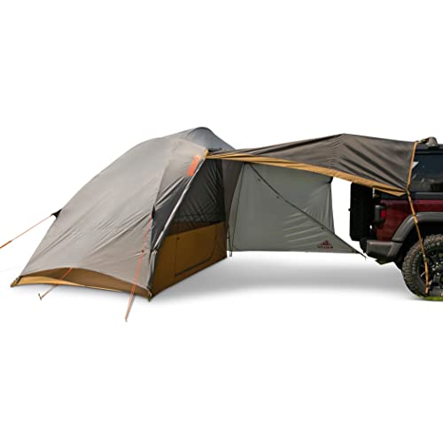 Kelty Caboose 4P Tent and Vehicle Awning Shelter, Universal Attachment for Vans, Trucks, SUVs, Standing Height Door, Massive Vestibule, Fully Freestanding, Designed in Sunny Colorado (2023)