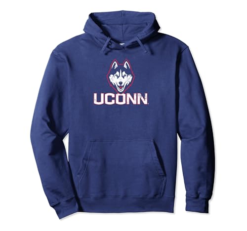 University of Connecticut UConn Huskies Distressed Primary Pullover Hoodie
