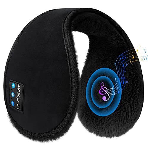 LC-dolida Bluetooth Ear Warmers Ear Muffs Earmuffs Built-in HD Speakers for Winter