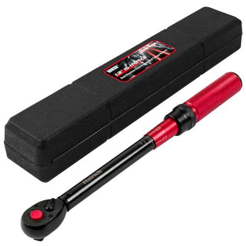 Hairich 1/2 Inch Drive Click Torque Wrench, Dual-direction Torque Wrench 10-170.0ft.lb/13.60-230.5Nm, 72-tooth Torque Wrenches with Dual Range Scales, ±3% High Precision Torque Wrench For Bike