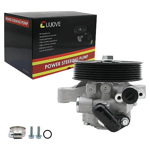 Cuuove Power Steering Pump with Pulley for 2006 2007 2008 2009 2010 2011 Honda Civic 1.8L, OE-Quality Power Assist Pump 21-5456