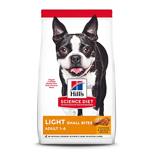 Hill's Science Diet - Light Small Bites Lower Calories, Chicken Meal & Barley Dry Dog Food, 5 LB Bag
