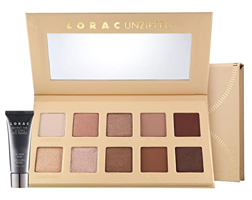 LORAC Unzipped Eye Shadow Palette | Matte & Glitter Finish Eyeshadow | Shimmer & Matte, 2 Piece set (Pack of 1)