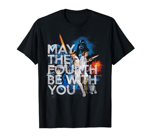 Star Wars May The Fourth Be With You Vintage Disney+ T-Shirt