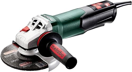Metabo 6-Inch Angle Grinder | 12 Amp | 10,000 RPM | Non-locking Paddle Switch | WP 13-150 Quick,Green