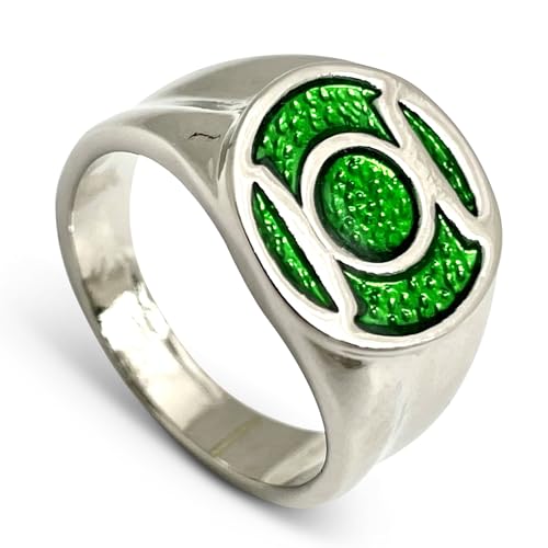 Animewild DC Comics The Green Lantern Logo Ring | 14
