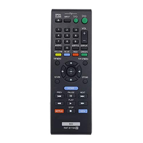 New RMT-B119A Remote Compatible with Sony Blu-Ray Disc DVD Player BDP-BX59 BDP-S390 BDP-S590 BDP-BX110 BDP-S1100 BDP-S3100 BDP-BX310 BDP-BX510 BDP-S580 DP-BX510 BDP-BX59 BDP-BX39