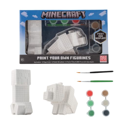 Innovative Designs Minecraft Paint Your Own Figurines Arts and Crafts Set for Boys Girls
