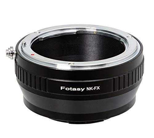 Fotasy Copper Nikkor Lens to Fuji X Adapter, NK F Mount to X Adapter, Compatible with Fujifilm X-Pro1 X-Pro2 X-Pro3 X-E2 X-E3 X-A10 X-T1 X-T2 X-T3 X-T4 X-T10 X-T20 X-T30 X-T30II X-T100 X-H1