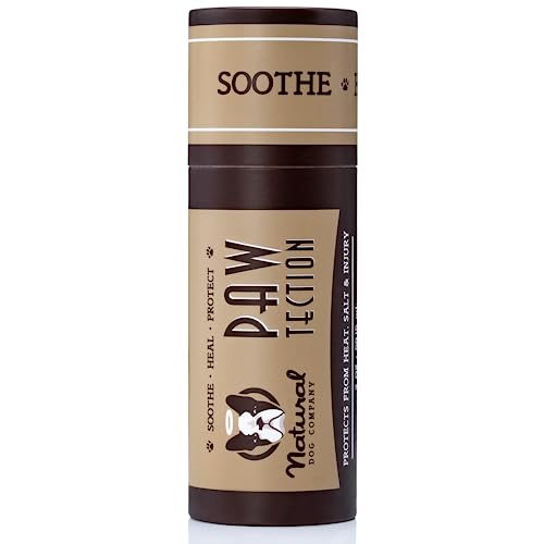 Natural Dog Company PawTection Balm Stick for Dogs (2oz) | Veterinarian-Approved and All-Natural Dog Paw Balm and Moisturizer | Nourishing Dog Paw Protector for Rough Terrain and Harsh Temperatures
