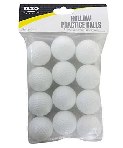 Izzo White Dimple Practice Balls-12 Pack