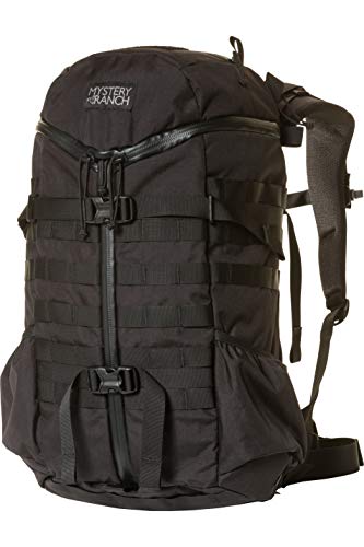 Mystery Ranch 2 Day Backpack - Tactical Daypack Molle Hiking Packs, Black, SM/MD