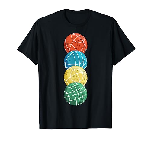 Bocce Retro Boccie Player Ball Game Fan Bocci Lover Team T-Shirt