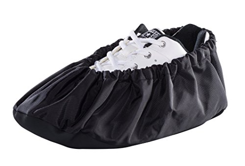 Washable Reusable Shoe and Boot Covers - Large/Black, Nonskid, Made in USA