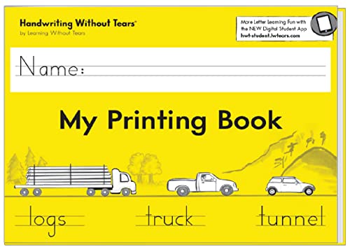 Learning Without Tears - My Printing Book Student Workbook, Current Edition - Handwriting Without Tears Series - 1st Grade Writing Book - Letters, Language Arts Lessons - for School or Home Use