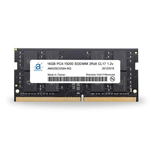 Adamanta 16GB (1x16GB) Laptop Memory Upgrade Compatible for Asus ROG, Acer Aspire, Acer Predator, Acer Travelmate DDR4 2400Mhz PC4-19200 SODIMM 2Rx8 CL17 1.2v RAM DRAM