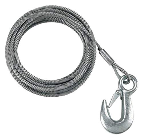 Fulton (WC325 0100) 3/16' x 25' Winch Cable with Hook