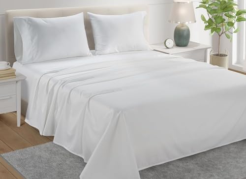 Egyptian Cotton Sheets King Size Sheet Set, King Bed Sheets for King Size Bed, Bedding Sheets & Pillowcases, King Sheets Chateau Home 800 Thread Count Hotel Collection Sheets White