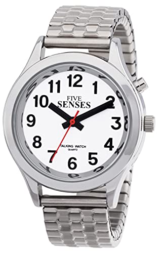 FIVE SENSES English Talking Watch for Seniors Women Talking with Day-Date Loud Alarm Clock Visually 1156