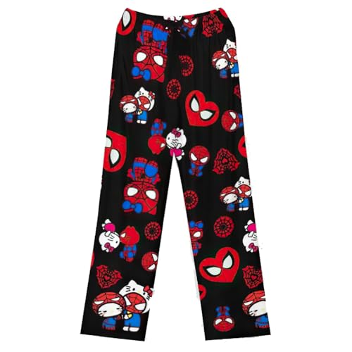 KQUJLV Anime Pajama Pants Couple Home Casual Trousers All Over Print Sleep Bottoms Gifts for Valentine's Day,M