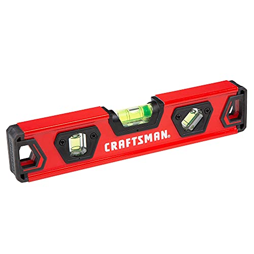 CRAFTSMAN Torpedo Level, 9 Inch, With Shock Absorbing End Caps (CMHT82390)