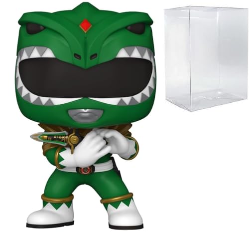 POP TV: Mighty Morphin Power Rangers 30th Anniversary - Green Ranger Funko Vinyl Figure (Bundled with Compatible Box Protector Case), Multicolor, 3.75 inches