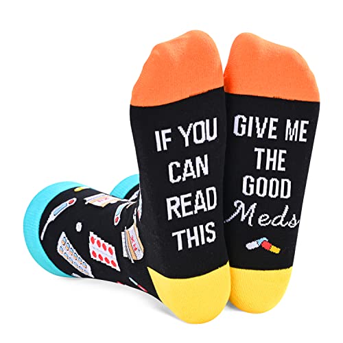 HAPPYPOP Unisex Get Well Soon Socks Recovery Socks Pill Socks Healing Socks, Get Well Soon Gifts After Surgery Gifts Gifts For Someone Who Is Sick