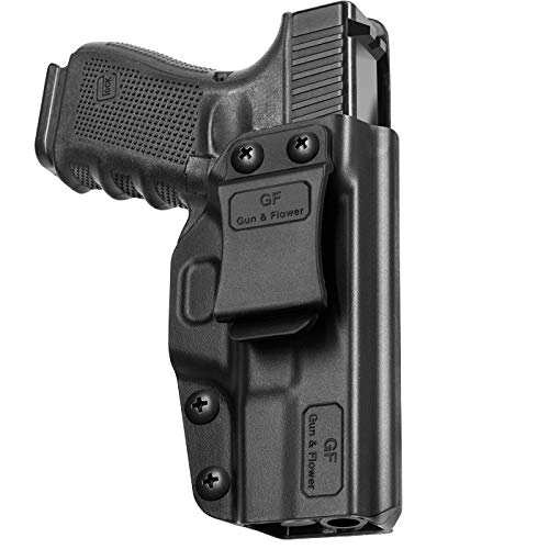 IWB Holster Compatible with Glock 19 Gen 3-5 Glock 23/32 Gen 3-4 Glock 19X/44/45, Inside Waistband Carry Holster Compatible with G19 G19x G23 G32 G45, 9mm Holster, Available in Kydex and Polymer