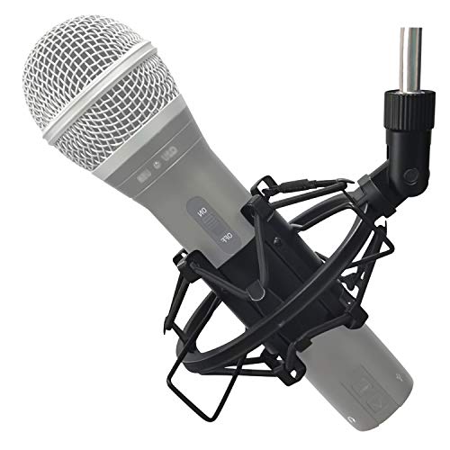 Microphone Shock Mount Mic Holder For Samson Q2U Shure SM58 ATR2100-USB Behringer Xm8500, Mic Clip Holder Mount for Diameter 28mm-32mm Dynamic Microphone Like AT2005-USB Shure PGA48 PGA58, Boseen