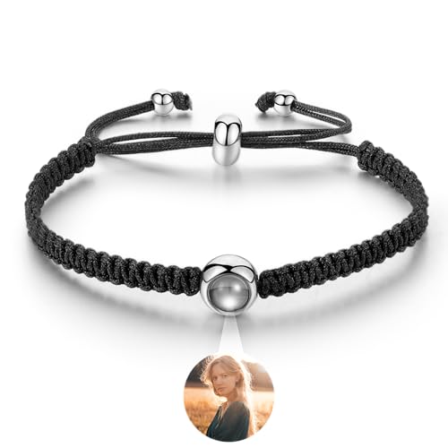 EMIRISTIC Personalized Photo Bracelet With Picture Inside - Custom Picture Capsule Bracelet for Women - Valentine's Day Birthday Any Special Day Gifts