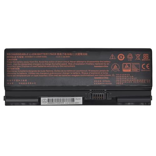 NH50BAT-4 Laptop Battery for HASEE G7-CT7NA G8-CT7NA Z7-CT5NA Z7M-CT Z8-CT7NA for PROSTAR Clevo NH50ED NH55EDQ NH57RA NH58EDQ for Sager NP6854 NP6855 NP6856 for GIGABYTE A5 X1 A7 X1S 48.96Wh