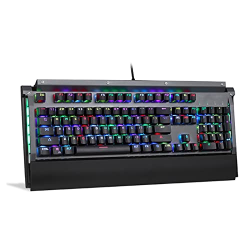 Computer Gaming Keypad Box Axis 13 Lighting Effects RGB Backlight Mechanical Keyboard for Home PC Gaming（Black）