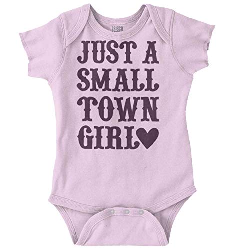 Brisco Brands Just a Small Town Girl Baby Bodysuit Jumper Girls