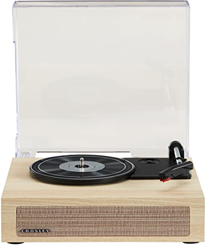 Crosley CR6042A-NA Scout 3-Speed Bluetooth Turntable with Built-in Speakers, Natural