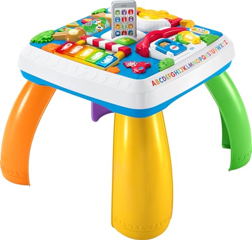 Fisher-Price Laugh & Learn Baby to Toddler Toy, Around the Town Learning Table with Music Lights & Activities for Ages 6+ Months (Amazon Exclusive)