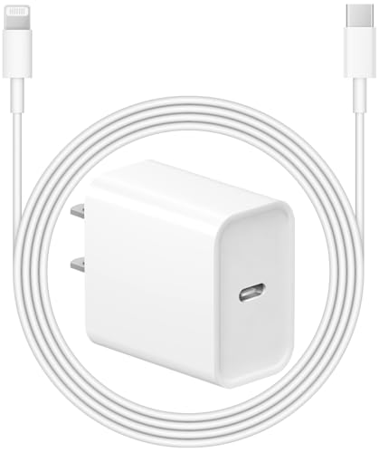 iPhone Charger Fast Charging USB C Charger Block Type C Charger Fast Charging 20W PD Wall Charger with 6FT iPhone Charger Cord for iPhone 14/14 Pro Max/13/13 Pro Max/12/12 Pro/12 Pro Max/1 Pro iPad