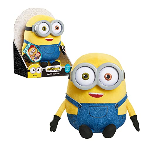 Just Play Illumination’s Minions: The Rise of Gru Laugh & Giggle Bob Plush, Kids Toys for Ages 3 Up