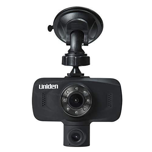 Uniden DC115 Dash Camera Featuring Dual Cameras, 120 Degree Wide Angle View, 1080p 30fps, and G-Sensor (Non-Retail Packaging)