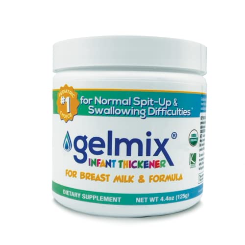 Gelmix Infant Thickener for Breast Milk & Formula, 4.4 oz Jar