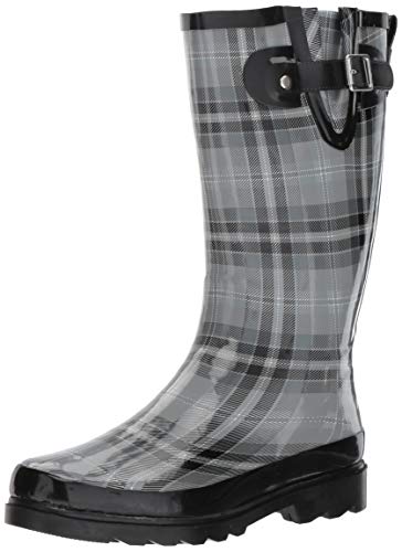 Western Chief Printed Tall Waterproof Rain Boot Charcoal 11 M