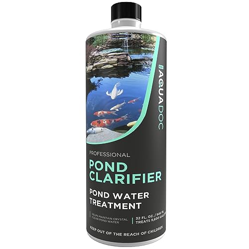 Pond Clarifier - Fish-Friendly Koi Pond Water Clarifier to Quickly Clear Murky Pond Water and Remove Pond Sludge with Natural Enzymes - Fish Pond Water Treatment - AquaDoc Pond Supplies