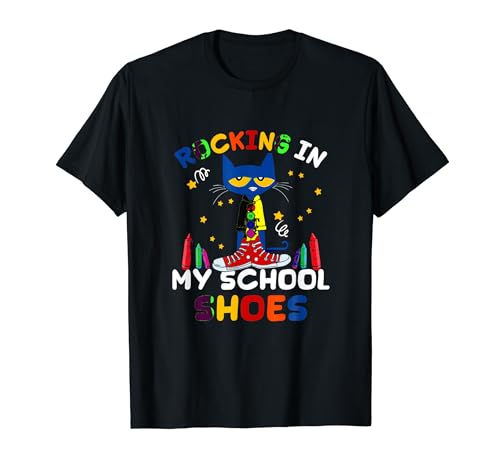Cat-Rocking I n My-School-Shoes-Back To-School-Cat-Lover T-Shirt