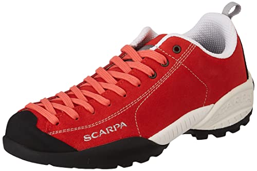 Scarpa Men's Mojito Trail Running Shoes, RED IBISCUS BM Spider, 8 UK