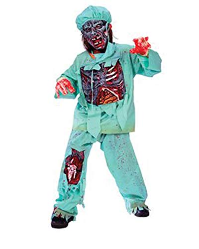 Fun World Zombie Doctor Costume, Medium 8-10, Multicolor