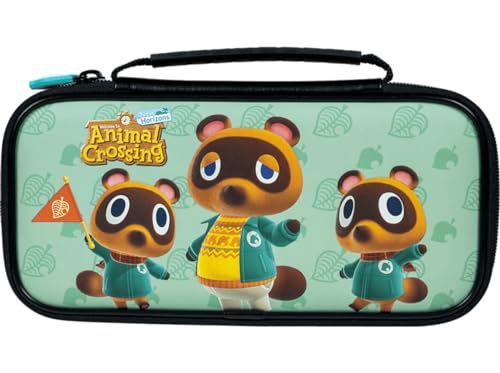 Game Traveler Animal Crossing Nintendo Switch Case - Switch OLED Case for Switch OLED & Switch, Adjustable Viewing Stand & Bonus Game Cases, Deluxe Carry Handle, Licensed Nintendo Switch Game Case