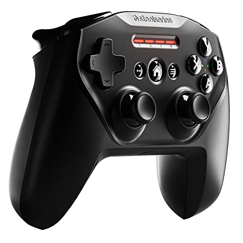 SteelSeries Nimbus+ Bluetooth Mobile Gaming Controller with iPhone Mount, 50+ Hour Battery Life, Apple Licensed, Made for iOS, iPadOS, tvOS