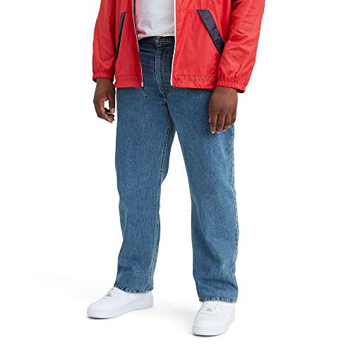 Levi's Men's 505 Regular Fit Jeans (Also Available, Medium Stonewash, 48W x 36L Big Tall