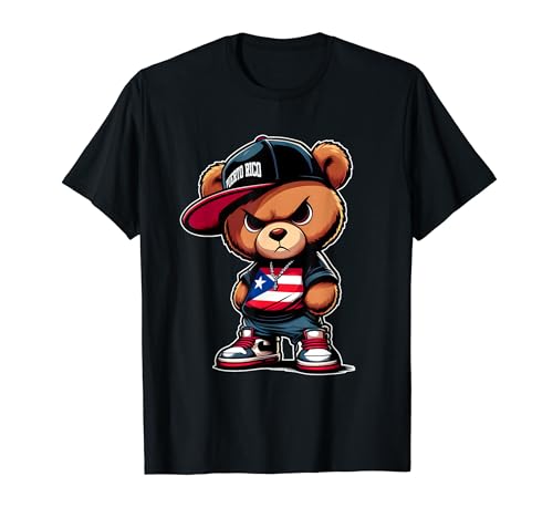 Cute Teddy Bear Puerto Rico Flag Shirt Boricua Puerto Rican T-Shirt