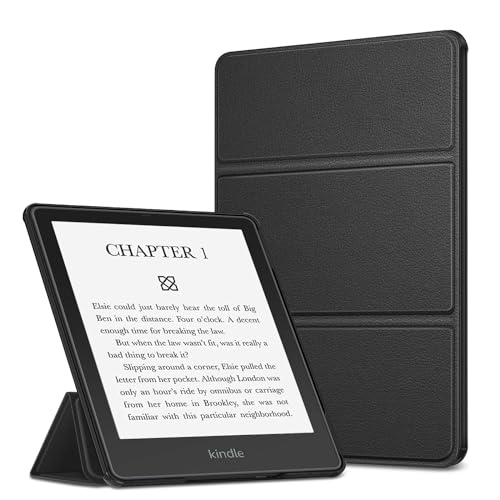 Fintie Trifold Case for 6.8' Kindle Paperwhite (11th Generation-2021) and Kindle Paperwhite Signature Edition - Ultra Lightweight Slim Shell Stand Cover Auto Wake/Sleep, Black