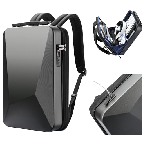 BOPai Hard Shell Tsa Laptop Backpack for Men Gaming Backpack for 17.3 inch Anti Theft Expansion Backpack Light Slim Black Usb Waterproof 15.6 Rucksack